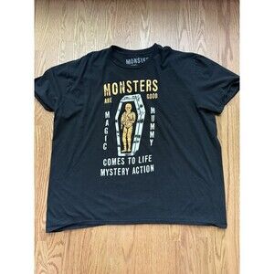 Monsters Are Good T-shirt Men’s Big Tall 3XL Black‎ With Magic Mummy Graphic